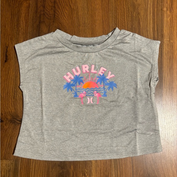 Hurley Baby Girls 3 Piece Shirt & Shorts Summer Set - Pink 18M - Picture 3 of 4